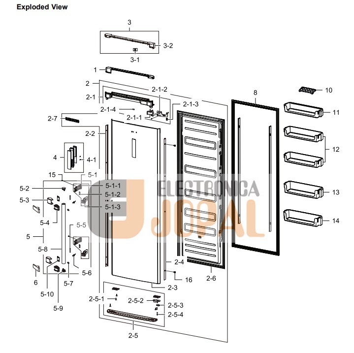 Estante Puerta Frigor fico Samsung Repuesto Original Samsung 
