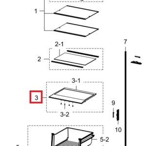 Bandeja frigorífico Samsung