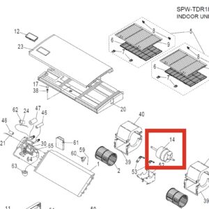 Motor fan aire acond. Sanyo