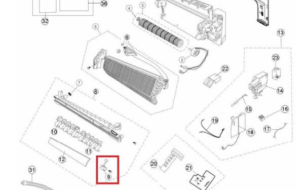 Motor Lama Aire Acond. Panasonic