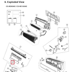 Lama aire acondicionado Panasonic
