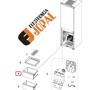 Cajón Medio Congelador Samsung
