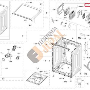PCB Eeprom Lavadora Samsung