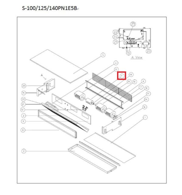 Motor fan aire acond. Panasonic