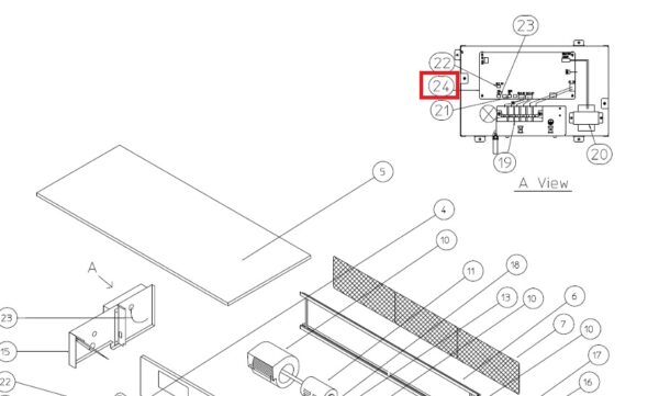 Placa Control Acond. Panasonic