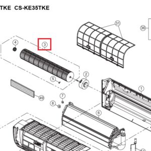 Turbina Aire Acond. Panasonic