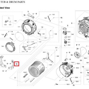 Contrapeso Samsung DC67-01228A para lavadora WD11DG5B15BEEC