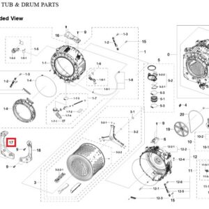 Contrapeso Samsung DC67-01239A para lavadora WD11DG5B15BEEC