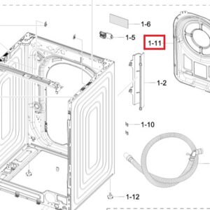 Tapa Samsung DC97-23109C para lavadora WD11DG5B15BEEC
