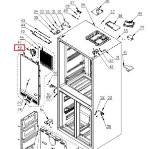 Cubierta evaporador DA82-03179A para frigorífico Samsung